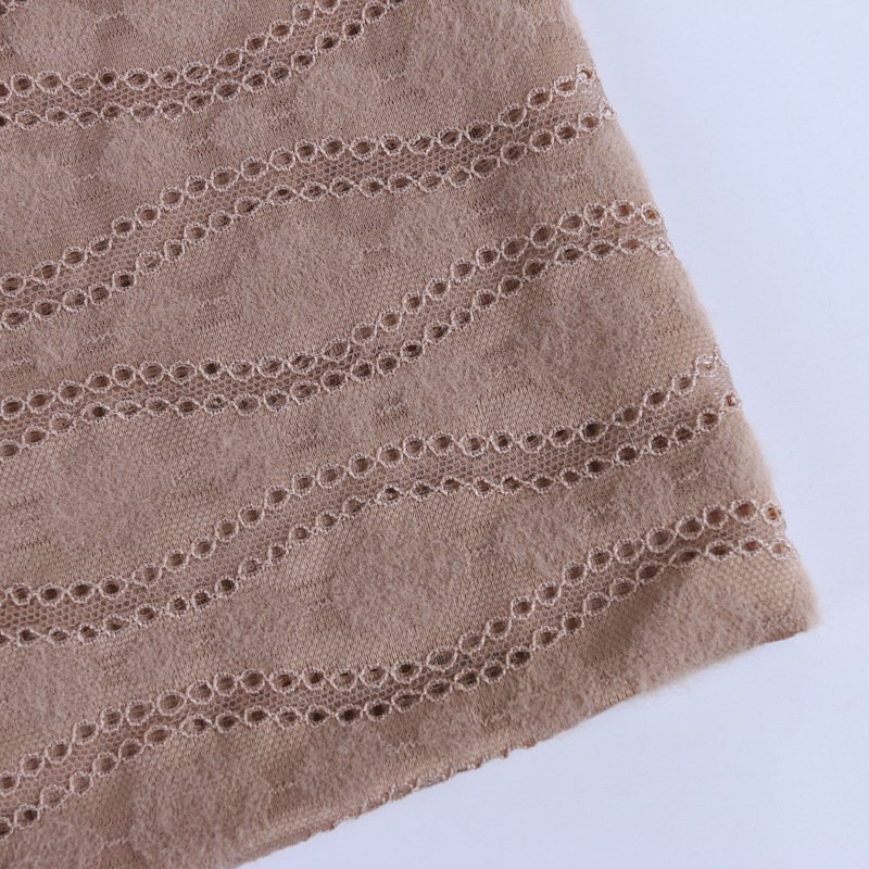 Dress Geometric Wave Lace Fabric for Women's Wear Wholesale Supplier 12